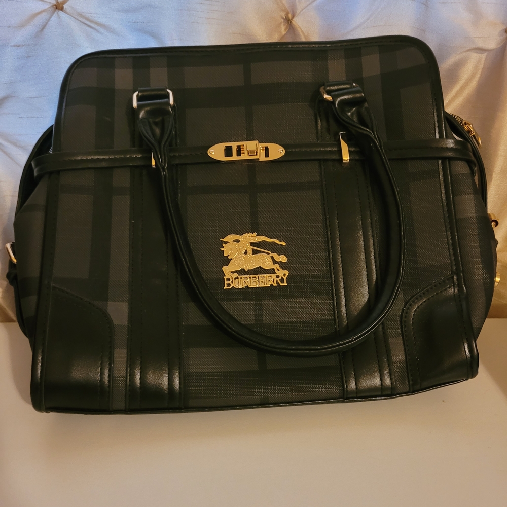 Black and Gold Women's Briefcase